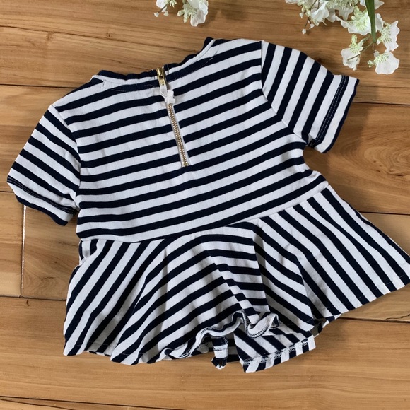 Crewcuts 2T Asymmetrical Peplum Top w/Zipper Back - Picture 3 of 3